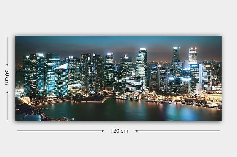 Canvasbillede YTY Buildings & Cityscapes Flerfarvet - 120x50 cm - Boligtilbehør - Billeder & kunst - Billeder på lærred