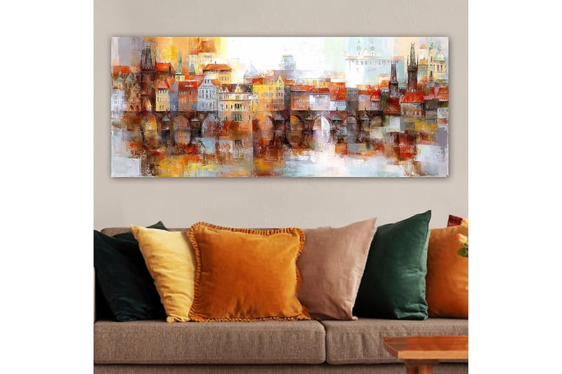 Canvasbillede YTY Buildings & Cityscapes Flerfarvet - 120x50 cm - Boligtilbehør - Billeder & kunst - Billeder på lærred