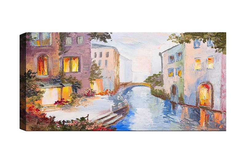 Canvasbillede YTY Buildings & Cityscapes Flerfarvet - 120x50 cm - Boligtilbehør - Billeder & kunst - Billeder på lærred