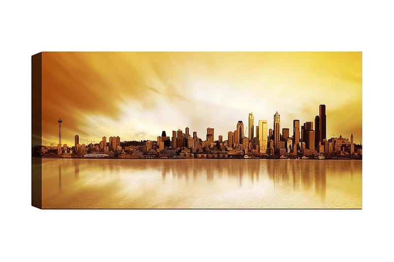 Canvasbillede YTY Buildings & Cityscapes Flerfarvet - 120x50 cm - Boligtilbehør - Billeder & kunst - Billeder på lærred