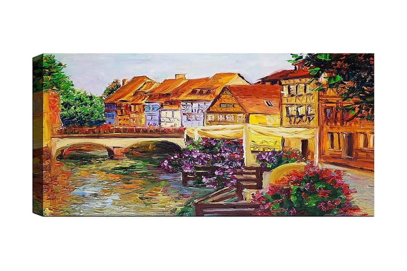 Canvasbillede YTY Buildings & Cityscapes Flerfarvet - 120x50 cm - Boligtilbehør - Billeder & kunst - Billeder på lærred