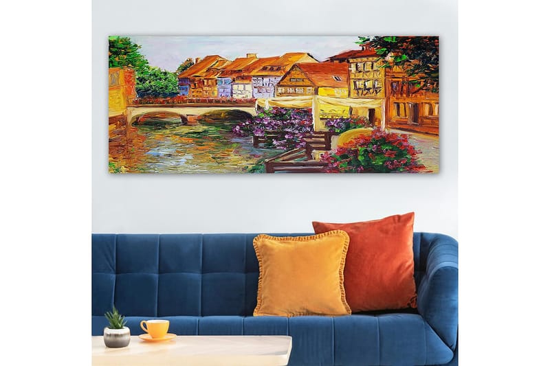 Canvasbillede YTY Buildings & Cityscapes Flerfarvet - 120x50 cm - Boligtilbehør - Billeder & kunst - Billeder på lærred