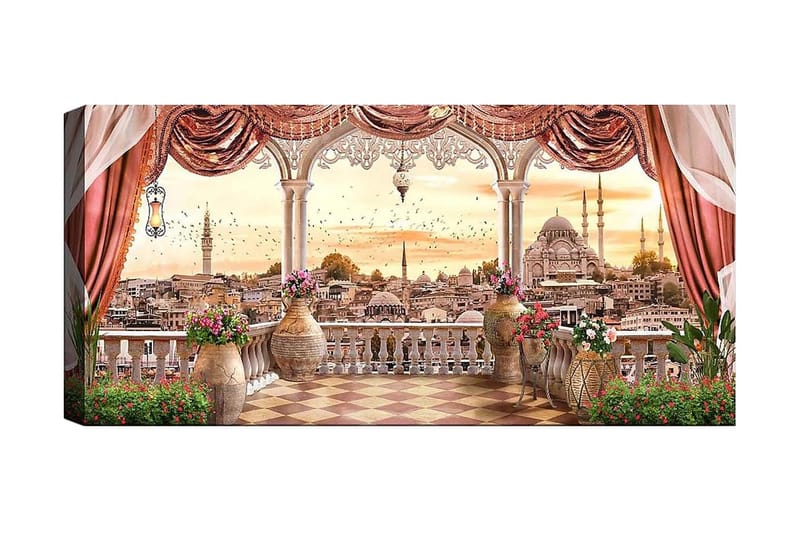 Canvasbillede YTY Buildings & Cityscapes Flerfarvet - 120x50 cm - Boligtilbehør - Billeder & kunst - Billeder på lærred