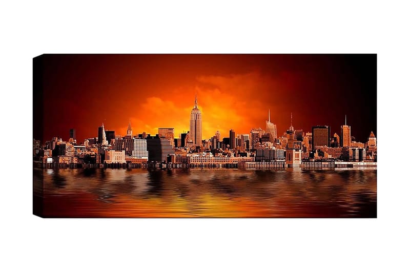 Canvasbillede YTY Buildings & Cityscapes Flerfarvet - 120x50 cm - Boligtilbehør - Billeder & kunst - Billeder på lærred