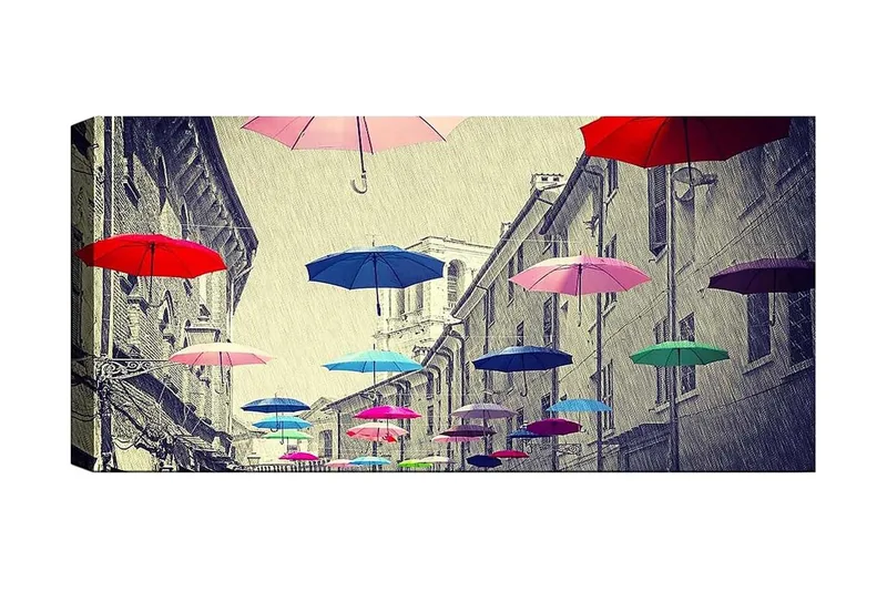 Canvasbillede YTY Buildings & Cityscapes Flerfarvet, 120x50 cm