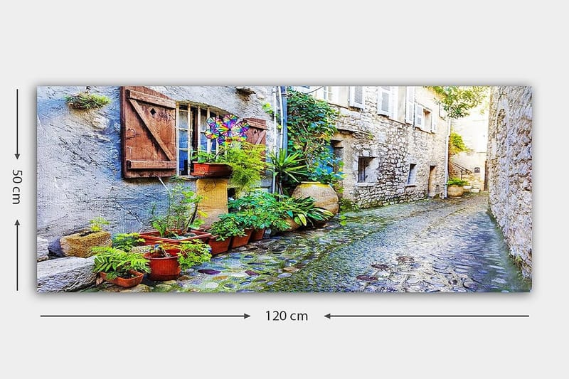 Canvasbillede YTY Buildings & Cityscapes Flerfarvet - 120x50 cm - Boligtilbehør - Billeder & kunst - Billeder på lærred