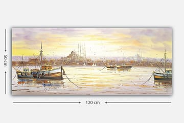 Canvasbillede YTY Buildings & Cityscapes Flerfarvet - 120x50 cm - Boligtilbehør - Billeder & kunst - Billeder på lærred