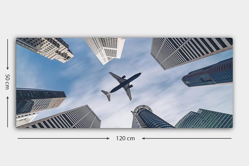 Canvasbillede YTY Buildings & Cityscapes Flerfarvet - 120x50 cm - Boligtilbehør - Billeder & kunst - Billeder på lærred