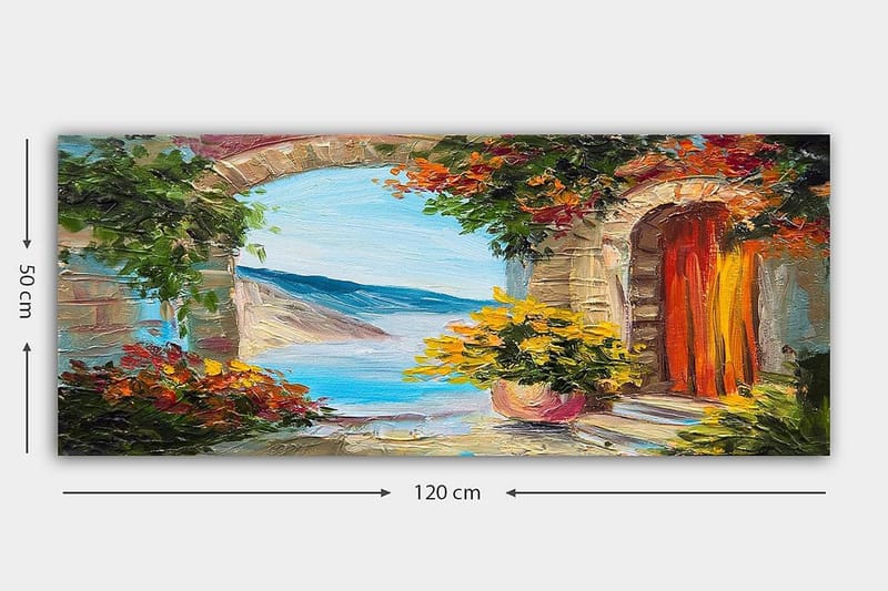 Canvasbillede YTY Buildings & Cityscapes Flerfarvet - 120x50 cm - Boligtilbehør - Billeder & kunst - Billeder på lærred