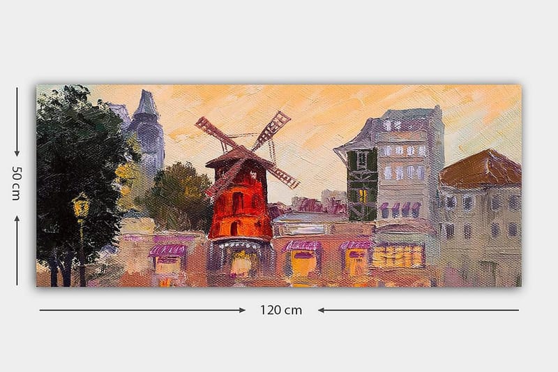 Canvasbillede YTY Buildings & Cityscapes Flerfarvet - 120x50 cm - Boligtilbehør - Billeder & kunst - Billeder på lærred