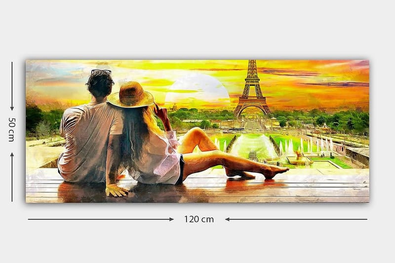 Canvasbillede YTY Buildings & Cityscapes Flerfarvet - 120x50 cm - Boligtilbehør - Billeder & kunst - Billeder på lærred