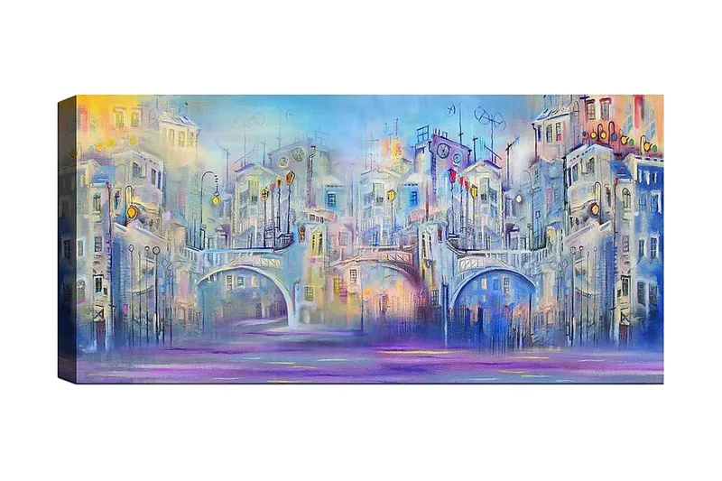 Canvasbillede YTY Buildings & Cityscapes Flerfarvet, 120x50 cm