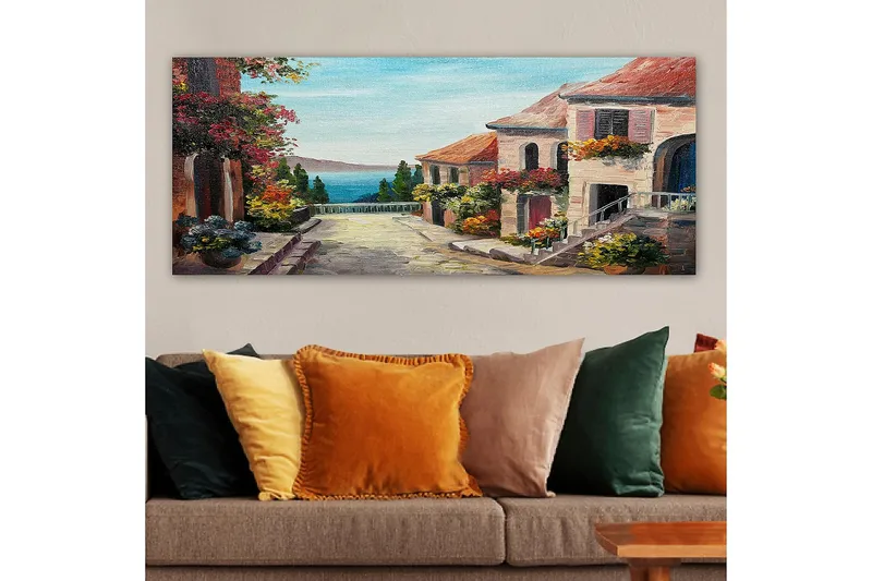 Canvasbillede YTY Buildings & Cityscapes Flerfarvet - 120x50 cm - Boligtilbehør - Billeder & kunst - Billeder på lærred