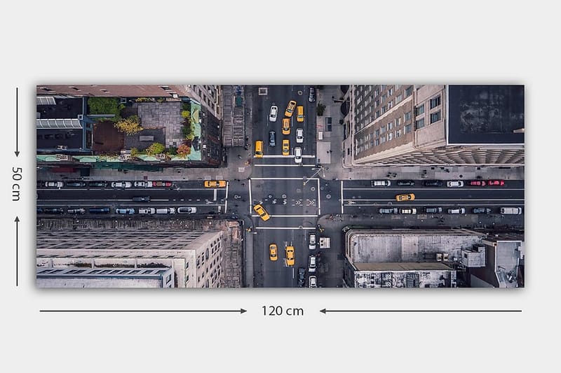 Canvasbillede YTY Buildings & Cityscapes Flerfarvet - 120x50 cm - Boligtilbehør - Billeder & kunst - Billeder på lærred