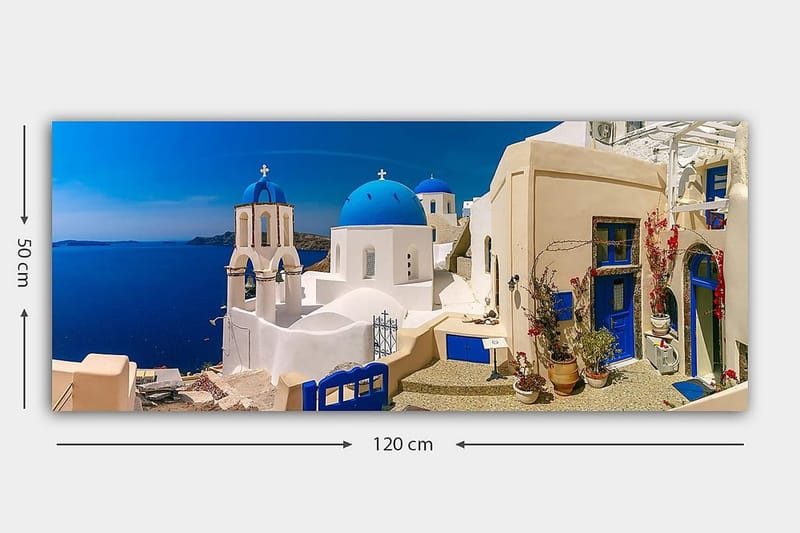 Canvasbillede YTY Buildings & Cityscapes Flerfarvet - 120x50 cm - Boligtilbehør - Billeder & kunst - Billeder på lærred