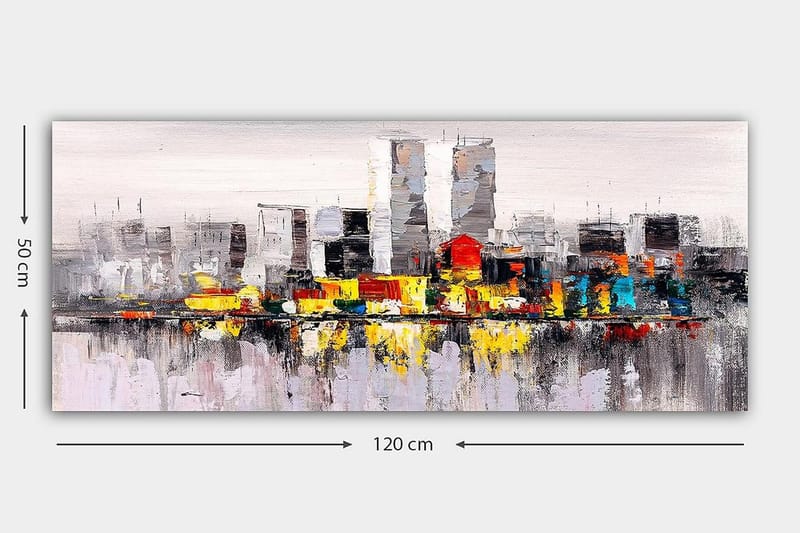 Canvasbillede YTY Buildings & Cityscapes Flerfarvet - 120x50 cm - Boligtilbehør - Billeder & kunst - Billeder på lærred