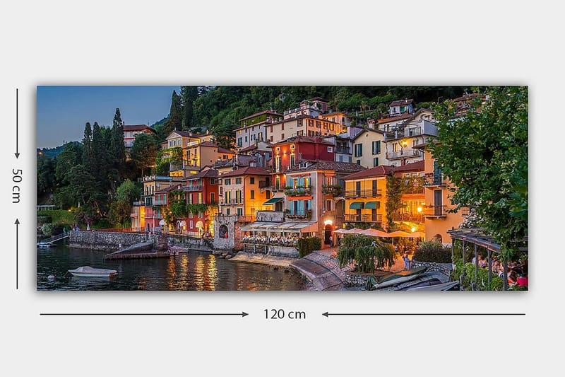 Canvasbillede YTY Buildings & Cityscapes Flerfarvet - 120x50 cm - Boligtilbehør - Billeder & kunst - Billeder på lærred