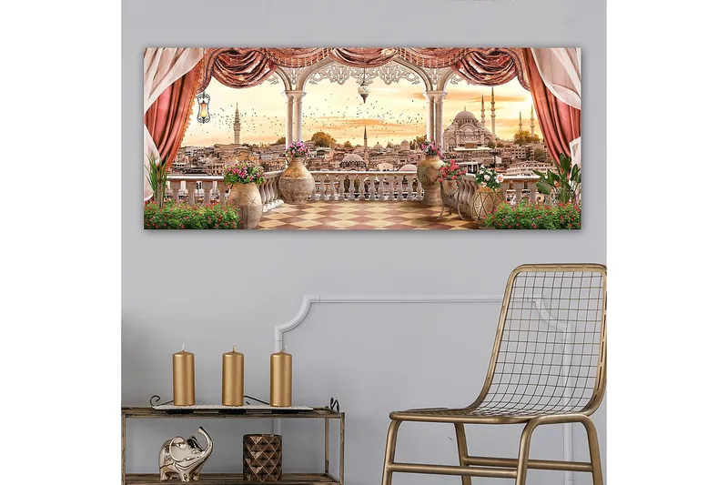 Canvasbillede YTY Buildings & Cityscapes Flerfarvet - 120x50 cm - Boligtilbehør - Billeder & kunst - Billeder på lærred