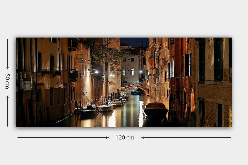 Canvasbillede YTY Buildings & Cityscapes Flerfarvet - 120x50 cm - Boligtilbehør - Billeder & kunst - Billeder på lærred