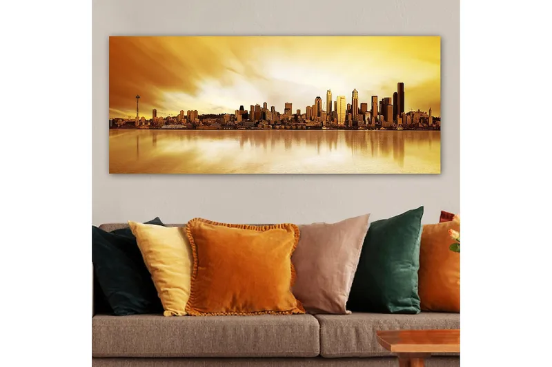 Canvasbillede YTY Buildings & Cityscapes Flerfarvet - 120x50 cm - Boligtilbehør - Billeder & kunst - Billeder på lærred