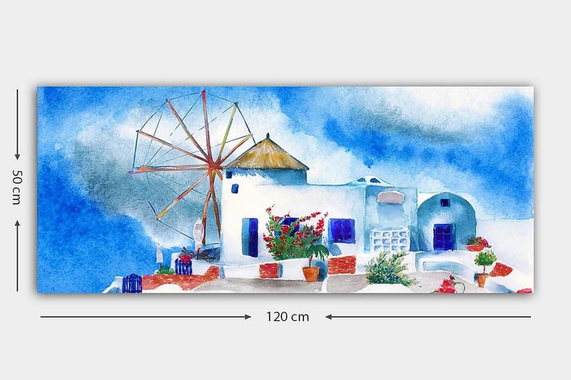 Canvasbillede YTY Buildings & Cityscapes Flerfarvet - 120x50 cm - Boligtilbehør - Billeder & kunst - Billeder på lærred