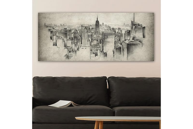 Canvasbillede YTY Buildings & Cityscapes Flerfarvet - 120x50 cm - Boligtilbehør - Billeder & kunst - Billeder på lærred