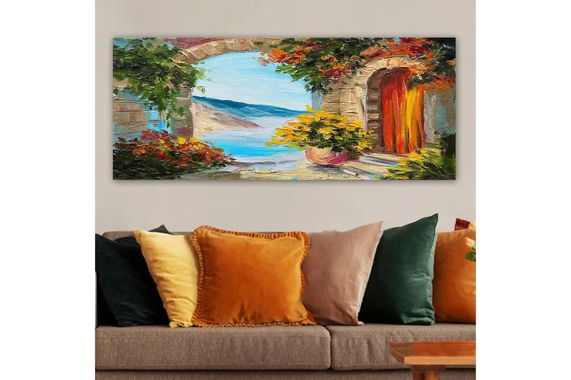 Canvasbillede YTY Buildings & Cityscapes Flerfarvet - 120x50 cm - Boligtilbehør - Billeder & kunst - Billeder på lærred