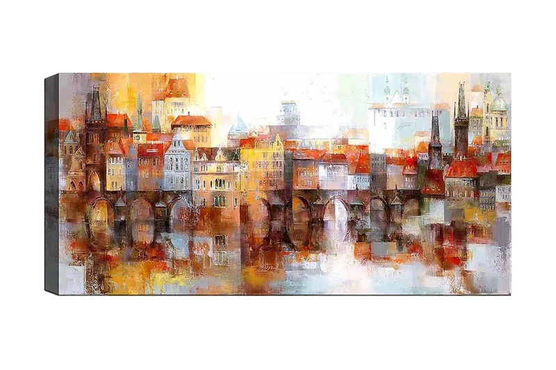 Canvasbillede YTY Buildings & Cityscapes Flerfarvet, 120x50 cm