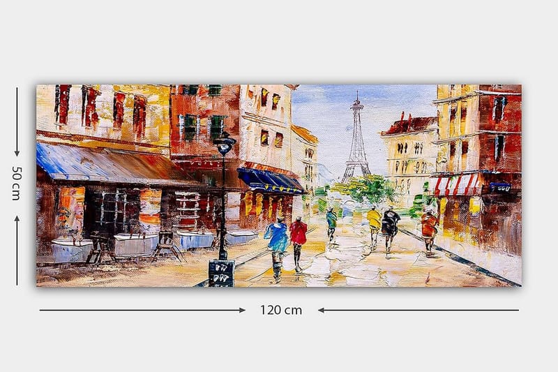 Canvasbillede YTY Buildings & Cityscapes Flerfarvet - 120x50 cm - Boligtilbehør - Billeder & kunst - Billeder på lærred