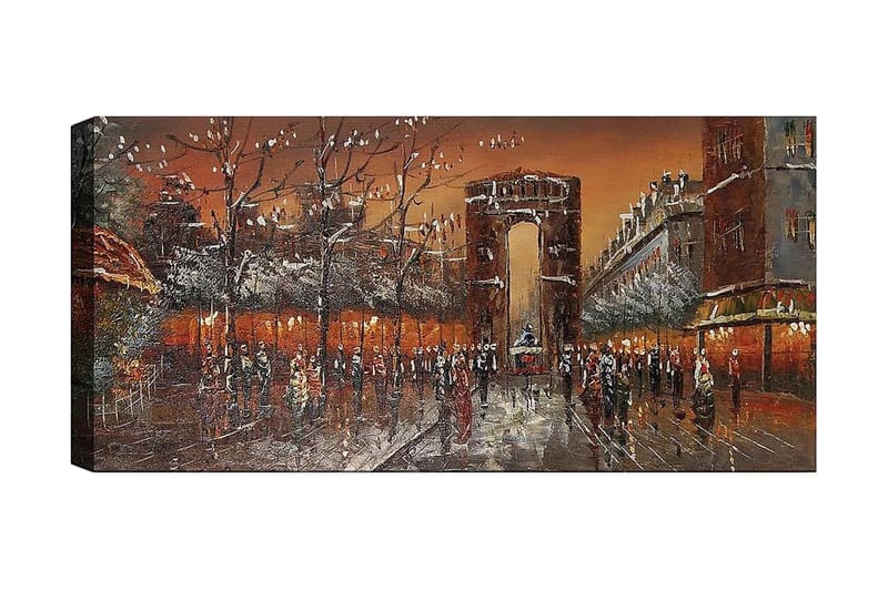 Canvasbillede YTY Cities & Countries Flerfarvet - 120x50 cm - Boligtilbehør - Billeder & kunst - Billeder på lærred