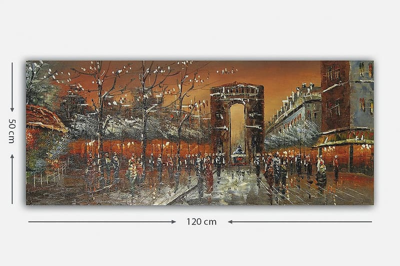 Canvasbillede YTY Cities & Countries Flerfarvet - 120x50 cm - Boligtilbehør - Billeder & kunst - Billeder på lærred