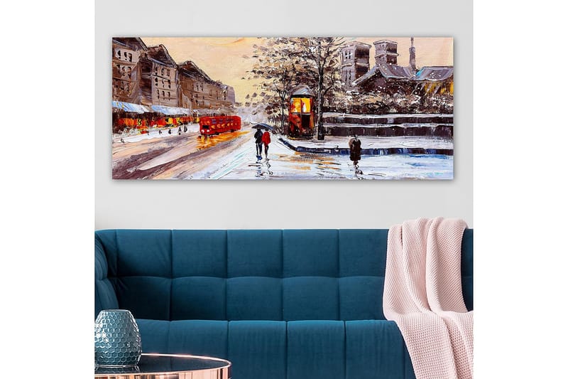 Canvasbillede YTY Cities & Countries Flerfarvet - 120x50 cm - Boligtilbehør - Billeder & kunst - Billeder på lærred