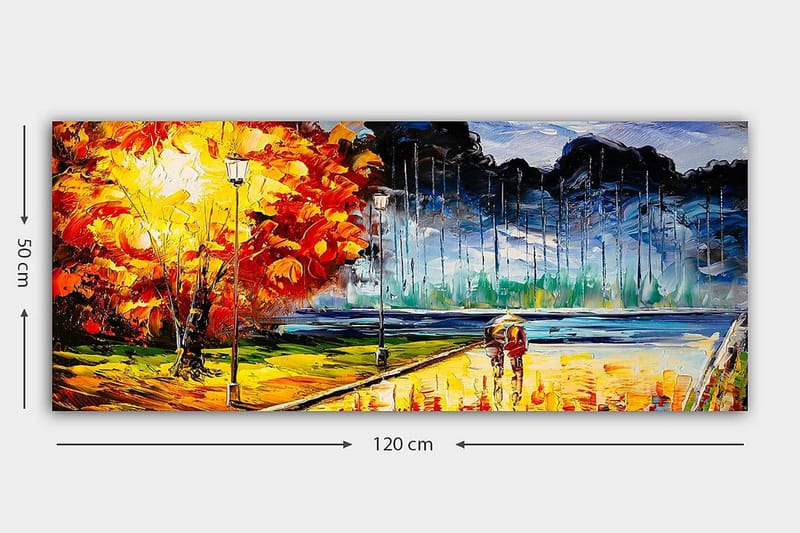 Canvasbillede YTY Cities & Countries Flerfarvet - 120x50 cm - Boligtilbehør - Billeder & kunst - Billeder på lærred