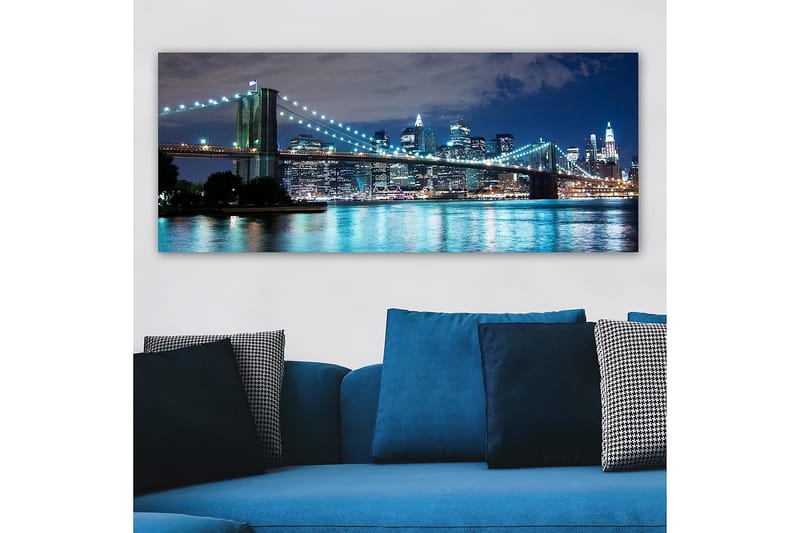 Canvasbillede YTY Cities & Countries Flerfarvet - 120x50 cm - Boligtilbehør - Billeder & kunst - Billeder på lærred