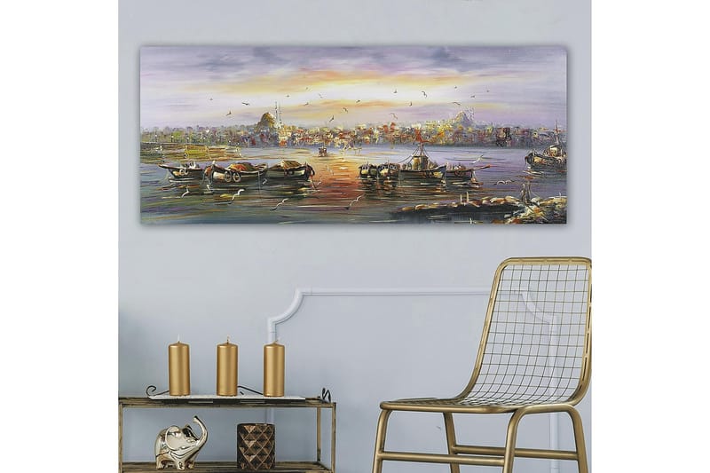 Canvasbillede YTY Cities & Countries Flerfarvet - 120x50 cm - Boligtilbehør - Billeder & kunst - Billeder på lærred
