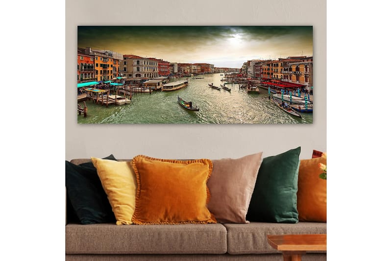 Canvasbillede YTY Cities & Countries Flerfarvet - 120x50 cm - Boligtilbehør - Billeder & kunst - Billeder på lærred