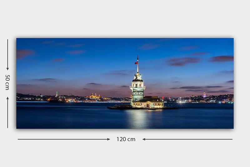 Canvasbillede YTY Cities & Countries Flerfarvet - 120x50 cm - Boligtilbehør - Billeder & kunst - Billeder på lærred