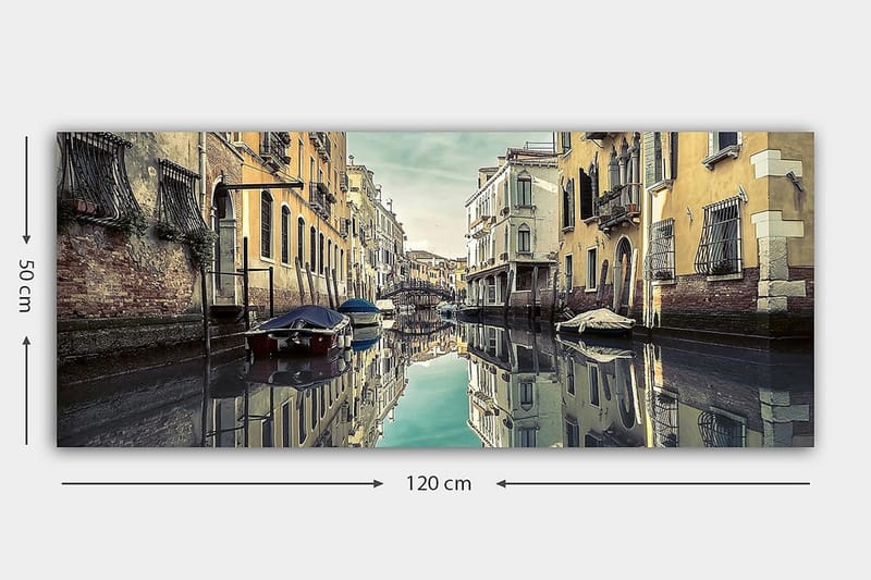 Canvasbillede YTY Cities & Countries Flerfarvet - 120x50 cm - Boligtilbehør - Billeder & kunst - Billeder på lærred
