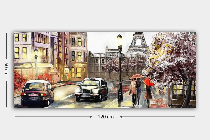 Canvasbillede YTY Cities & Countries Flerfarvet - 120x50 cm - Boligtilbehør - Billeder & kunst - Billeder på lærred