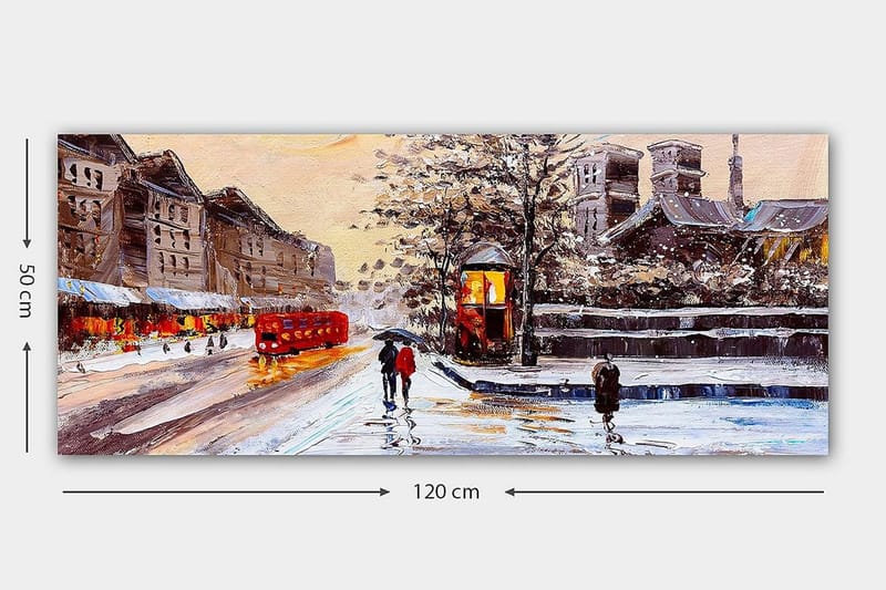 Canvasbillede YTY Cities & Countries Flerfarvet - 120x50 cm - Boligtilbehør - Billeder & kunst - Billeder på lærred