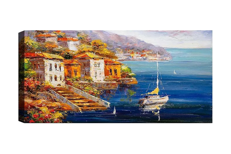 Canvasbillede YTY Cities & Countries Flerfarvet, 120x50 cm