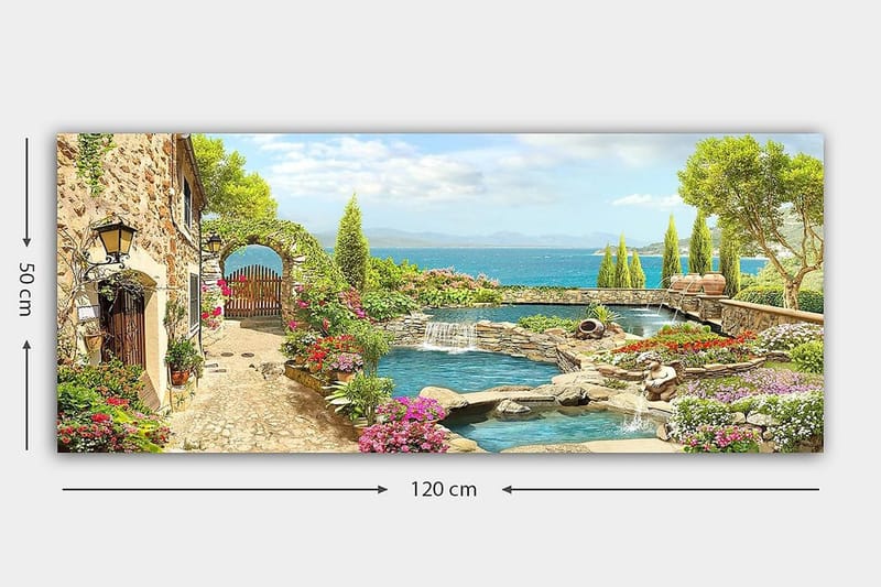 Canvasbillede YTY Cities & Countries Flerfarvet - 120x50 cm - Boligtilbehør - Billeder & kunst - Billeder på lærred