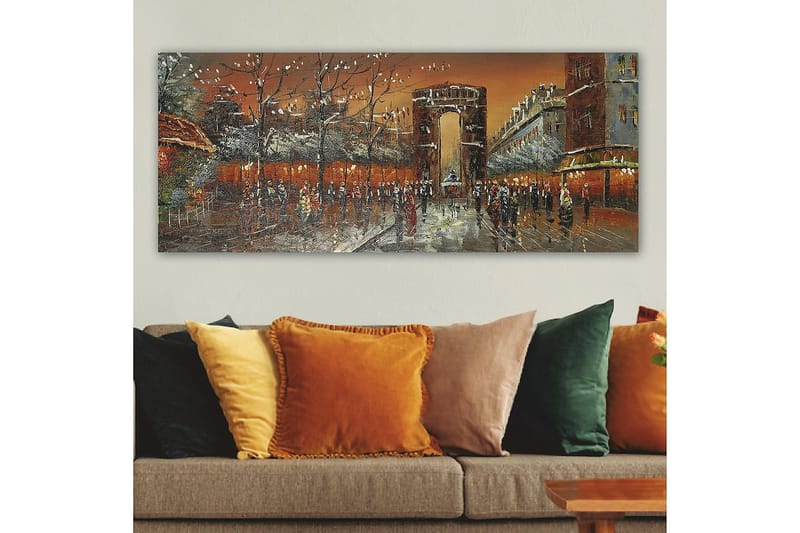 Canvasbillede YTY Cities & Countries Flerfarvet - 120x50 cm - Boligtilbehør - Billeder & kunst - Billeder på lærred