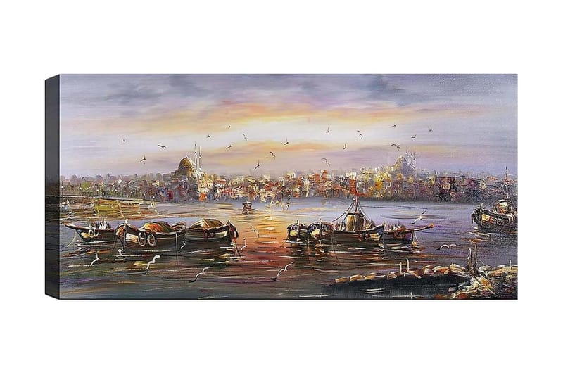Canvasbillede YTY Cities & Countries Flerfarvet, 120x50 cm
