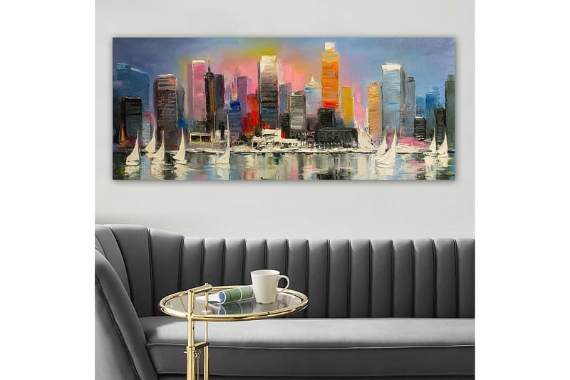 Canvasbillede YTY Cities & Countries Flerfarvet - 120x50 cm - Boligtilbehør - Billeder & kunst - Billeder på lærred