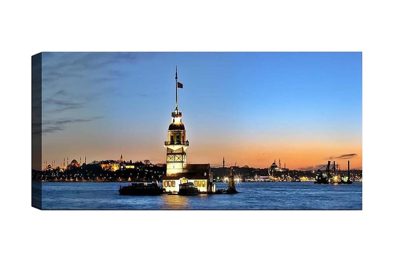 Canvasbillede YTY Cities & Countries Flerfarvet, 120x50 cm