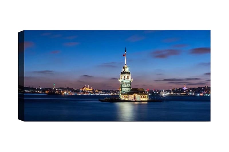 Canvasbillede YTY Cities & Countries Flerfarvet, 120x50 cm