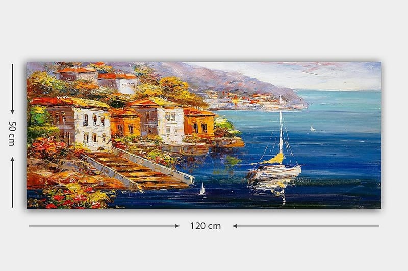 Canvasbillede YTY Cities & Countries Flerfarvet - 120x50 cm - Boligtilbehør - Billeder & kunst - Billeder på lærred