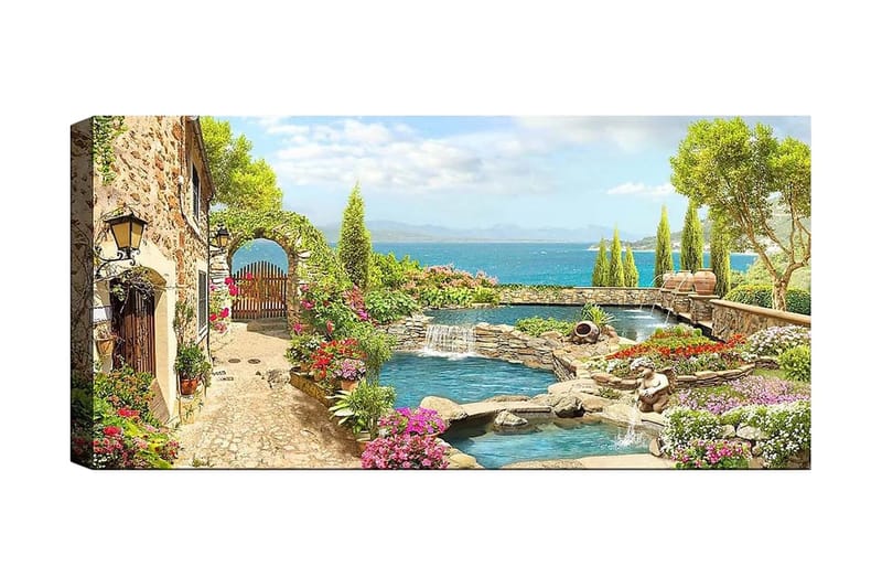 Canvasbillede YTY Cities & Countries Flerfarvet, 120x50 cm