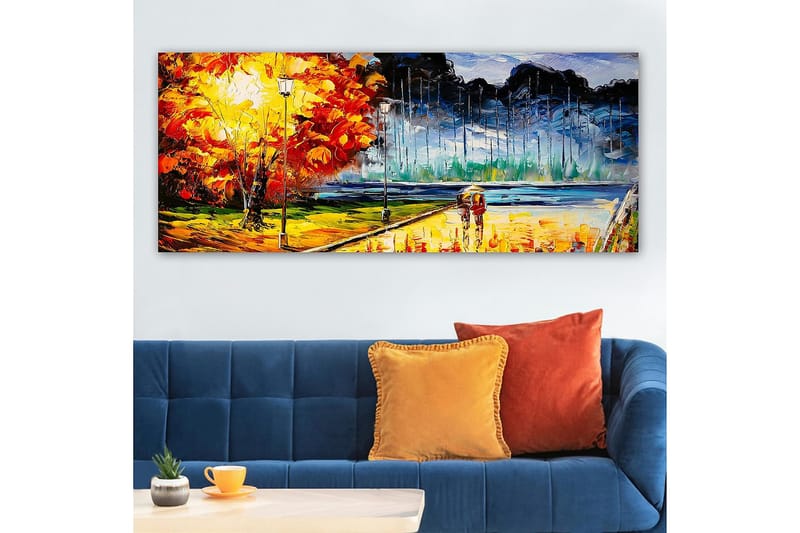 Canvasbillede YTY Cities & Countries Flerfarvet - 120x50 cm - Boligtilbehør - Billeder & kunst - Billeder på lærred